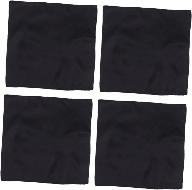 12pcs Solid Color Napkin Cloth Versatile Tableware Pad for Home Restaurant Event Use Elegant Table Cloths Black for Weddings Parties More - Image 3