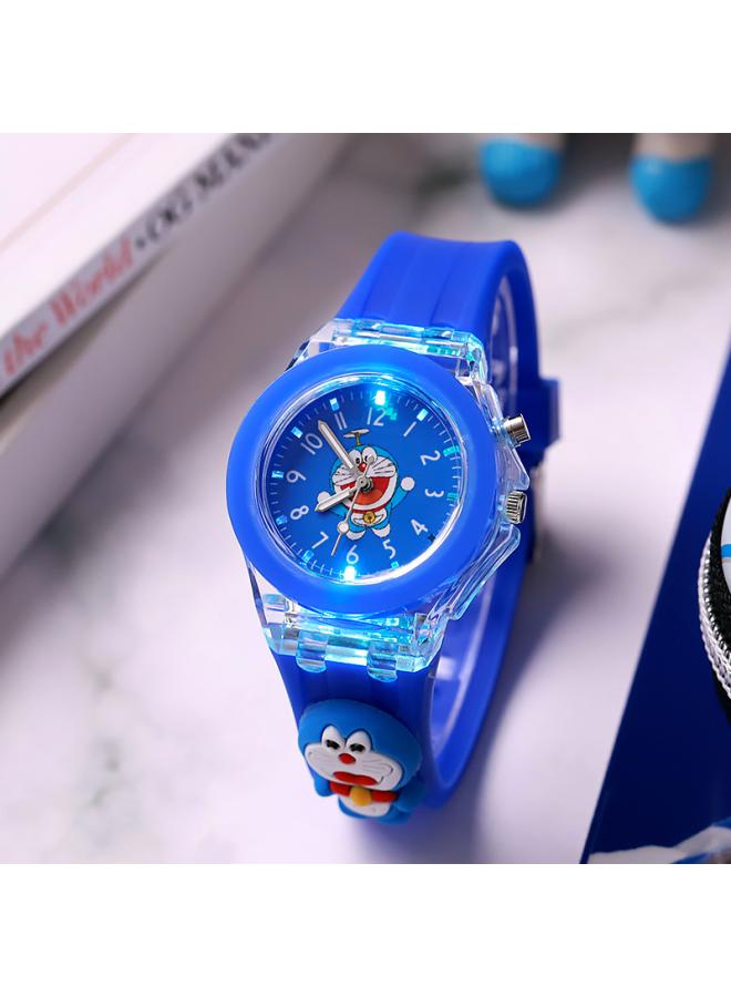 Doll Cartoon Children's Watch Silicone Luminous Luminous Primary School Watch Boys And Girls Quartz Watch New