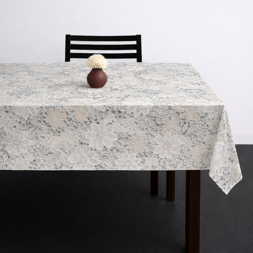 Homerz Premium Designer 6 Seater PVC Table Cover, Waterproof and Durable Table Cover Shelf Liners (Petal, 54x78 inch- 6 Seater Dining Table) - Image 2