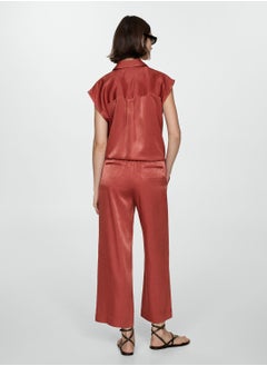 MANGO Fine-Knit Ribbed Cotton Polo Shirt  - Image 2