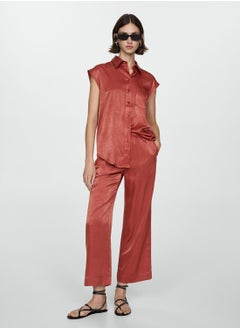MANGO Fine-Knit Ribbed Cotton Polo Shirt  - Image 4