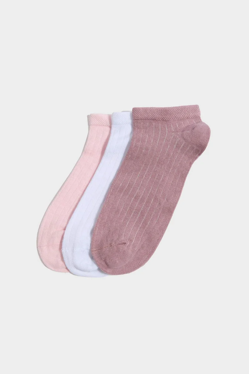 Woman 3 piece Bamboo Seamless Short Socks