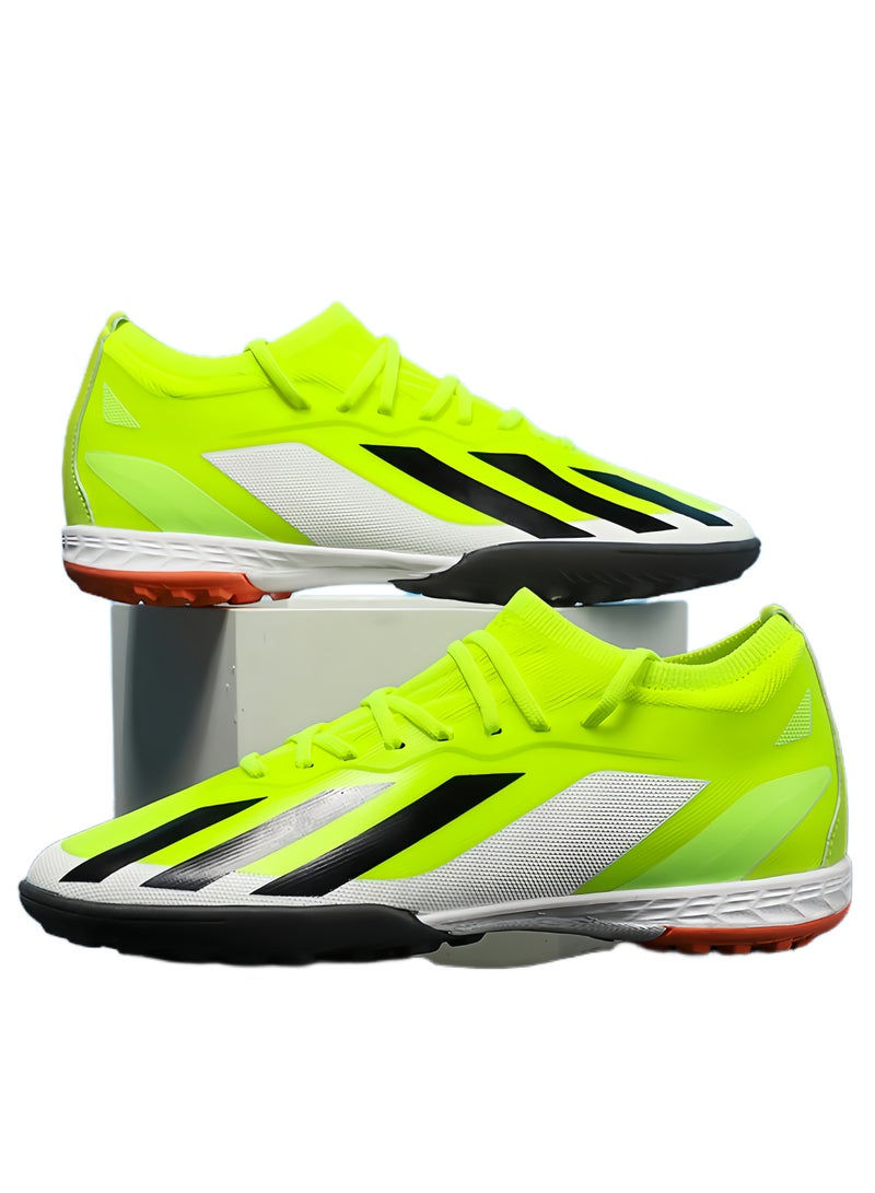SKT Shiketro Men's And Women's Football Shoes, Professional Long-Spike And Broken-Spike Outdoor Sports Shoes For Teenagers, Suitable For All Seasons, Lace-up High-Quality Non-Slip Lawn Training Sports Shoes  - Image 1