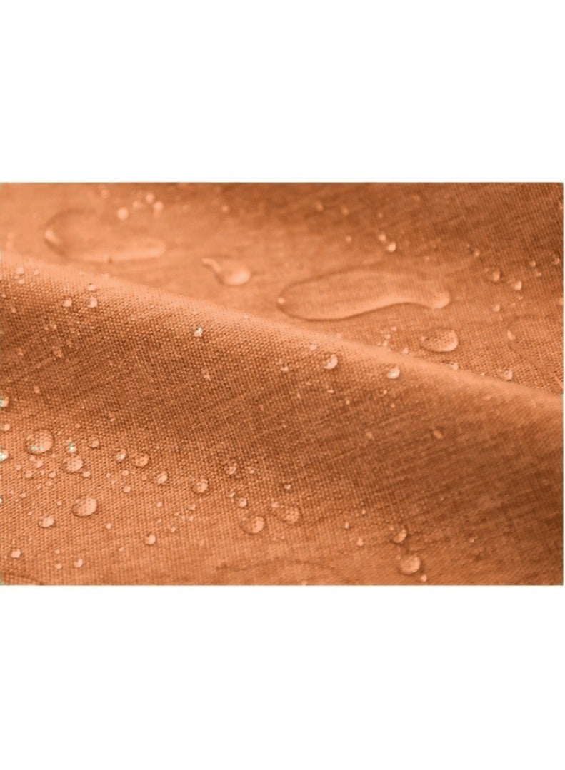 آنا مفرش طاولة مقاوم للماء و الزيت وسهل التنظيف بخيوط من القطن الصناعي مع حواف مزخرفة 140*140cm - Image 3