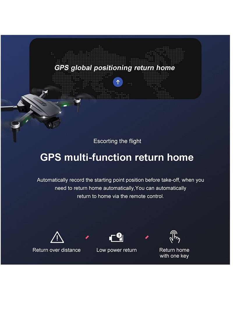 SJRC - RG101 GPS Drone with 4K Camera  , 2-Axis Gimbal Anti-Shake HD Camera FPV Live Video, Brushless Motor RC Quadcopter, Auto Return - Image 1