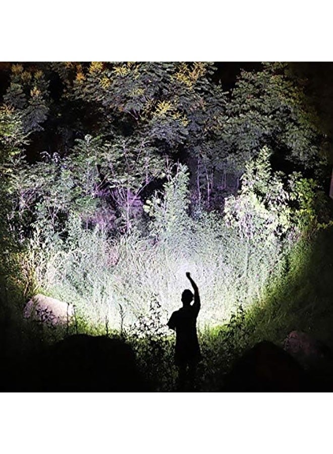 Rechargeable LED Flashlights High Lumens,3000 Lumens 50W Super Bright Tactical Handheld Flash Light,Powerful Emergency Linternas,Zoomable,Waterproof,Long Lasting,for Hiking Camping Gift - Image 5