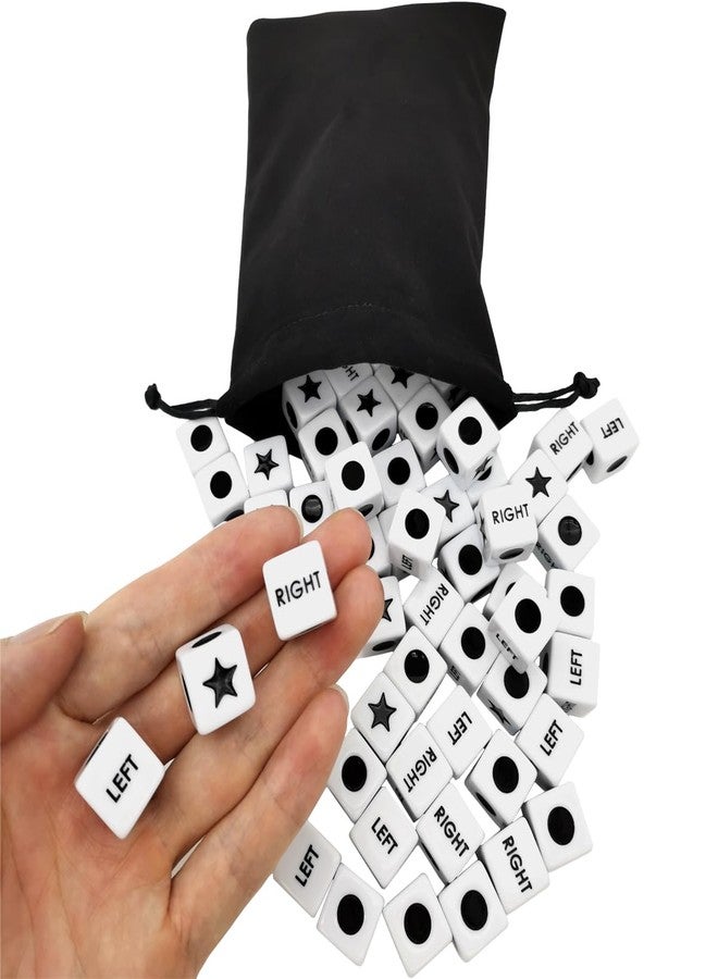 Ahoper 50 Pieces Left Right Center Dice Only 50 Dices Bulk Dice Game, 16mm Standard Size, Easy to Grip. - Image 5