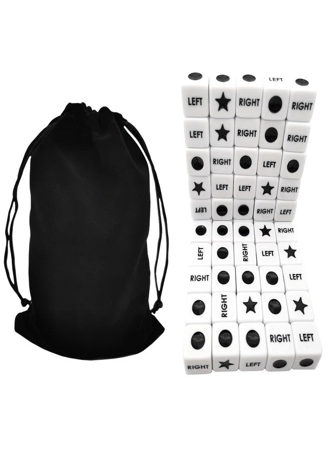 Ahoper 50 Pieces Left Right Center Dice Only 50 Dices Bulk Dice Game, 16mm Standard Size, Easy to Grip. - Image 3