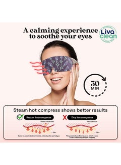 LivaClean 24 Ct Steam Eye Mask For Dry Eyes Mix Scented Masks Eye Steam Mask Selfheating Eye Mask For Sleeping Heat Eye Mask For Dry Eye Disposable Eye Mask Warm Eye Warmer Heated Eye Mask  - Image 5
