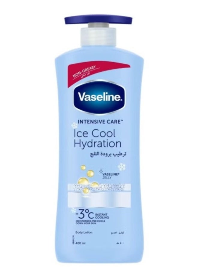 Vaseline Intensive Care Ice Cool Hydration Body Lotion, 400ml, Non-Greasy