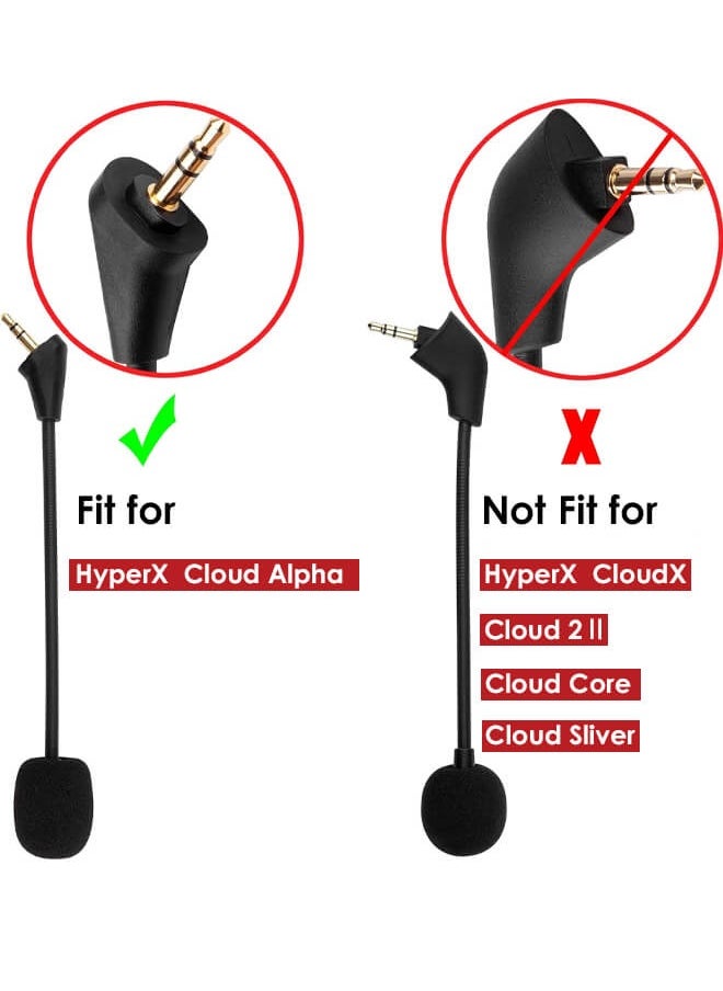 Bliszaar Mic Replacement Microphone Boom fits for Kingston HyperX Cloud, Cloud X and Cloud II 2nd Version for PS4 Xbox One Nintendo Switch Computer PC Gaming Headsets Noise Cancelling 3.5mm Jack Black  - Image 4
