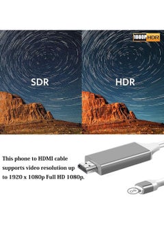 Rock Pow [Apple MFi Certified] Lightning to HDMI Adapter for Phone to TV Compatible with iPhone 14/13/12/11/X/8/ iPad Sync Screen Connector Directly Connect on HDTV/Monitor/Projector NO Need Power Supply  - Image 5
