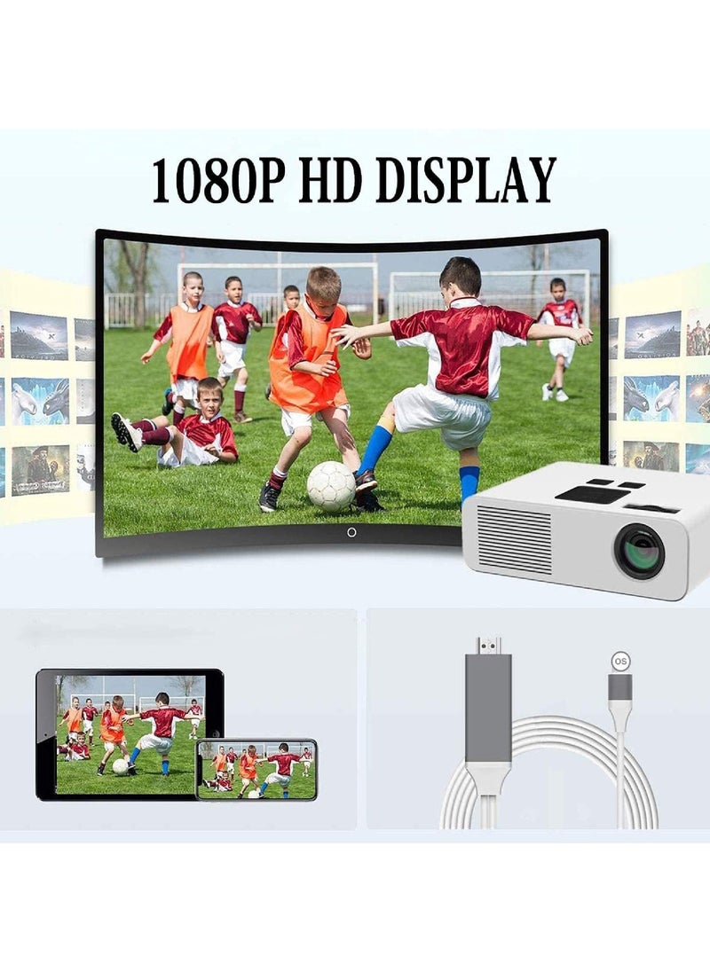 Rock Pow - [Apple MFi Certified] Lightning to HDMI Adapter for Phone to TV Compatible with iPhone 14/13/12/11/X/8/ iPad Sync Screen Connector Directly Connect on HDTV/Monitor/Projector NO Need Power Supply - Image 1