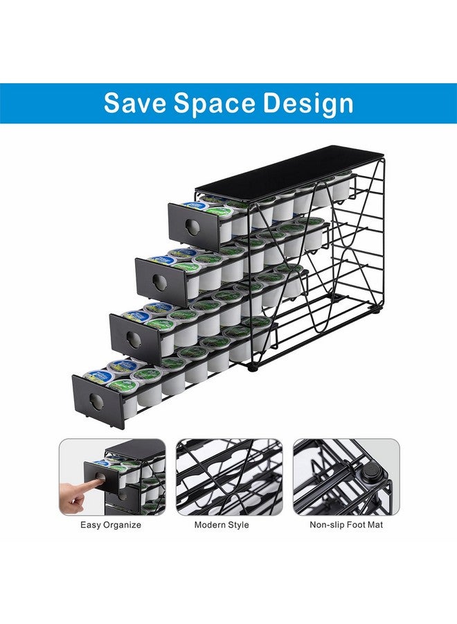 Flagship K Cup Holder for Keurig Pod K Cup Storage 4 Tier K Cup Drawer Organizer for Counter (56 Pods Capacity) - Image 3