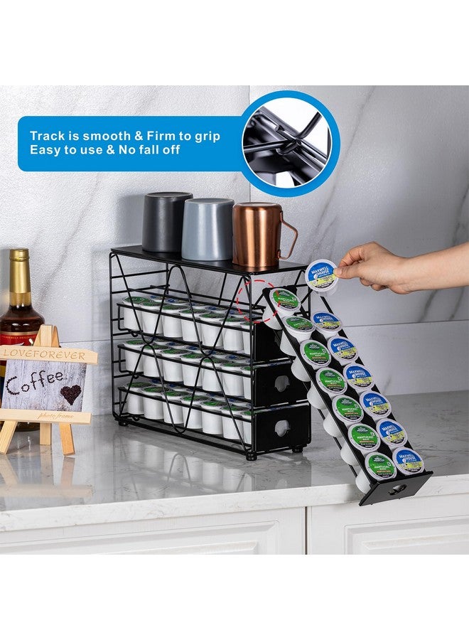 Flagship K Cup Holder for Keurig Pod K Cup Storage 4 Tier K Cup Drawer Organizer for Counter (56 Pods Capacity) - Image 4
