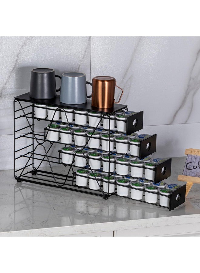 Flagship K Cup Holder for Keurig Pod K Cup Storage 4 Tier K Cup Drawer Organizer for Counter (56 Pods Capacity) - Image 5