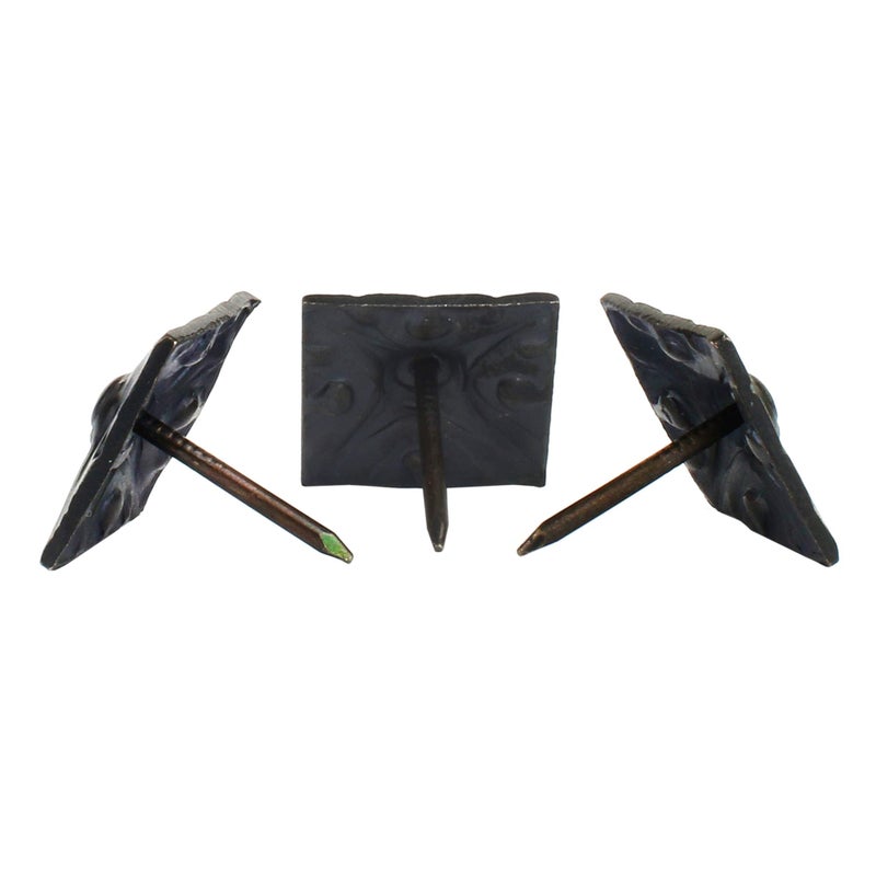 decotacksÂ® Square Art Upholstery Nails/Tacks 5/8" x 5/8" (17MMx17MM) - 25 Pcs [MATT Black] DX8017MBL - Image 5