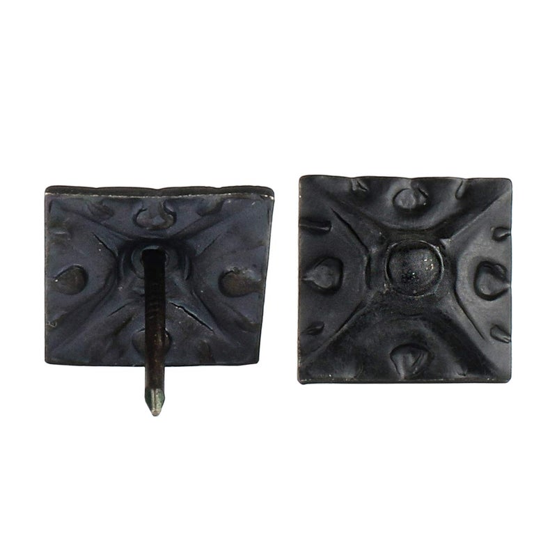 decotacksÂ® Square Art Upholstery Nails/Tacks 5/8" x 5/8" (17MMx17MM) - 25 Pcs [MATT Black] DX8017MBL - Image 4