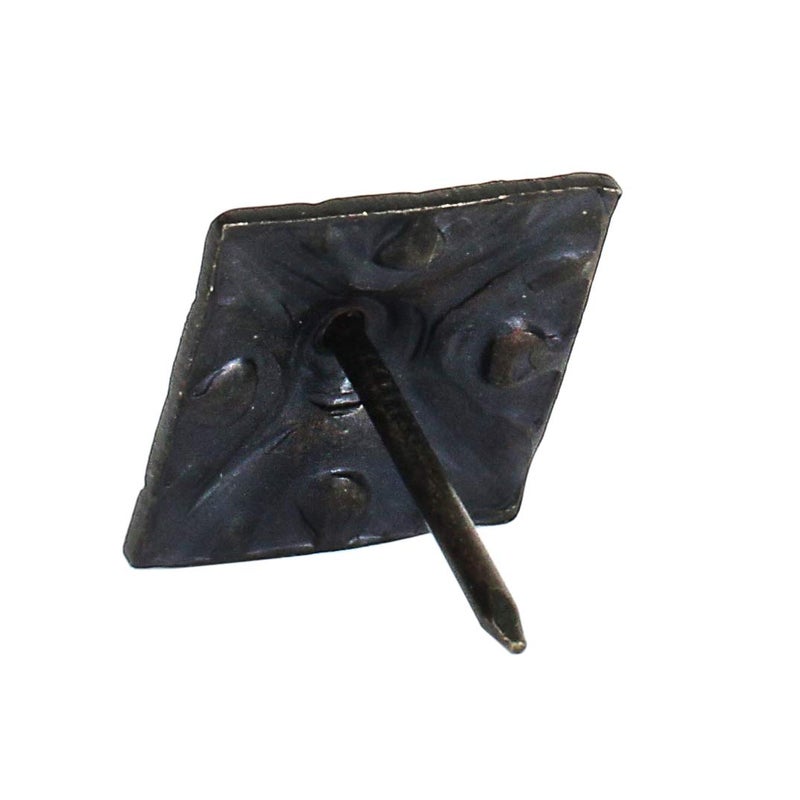 decotacksÂ® Square Art Upholstery Nails/Tacks 5/8" x 5/8" (17MMx17MM) - 25 Pcs [MATT Black] DX8017MBL - Image 3