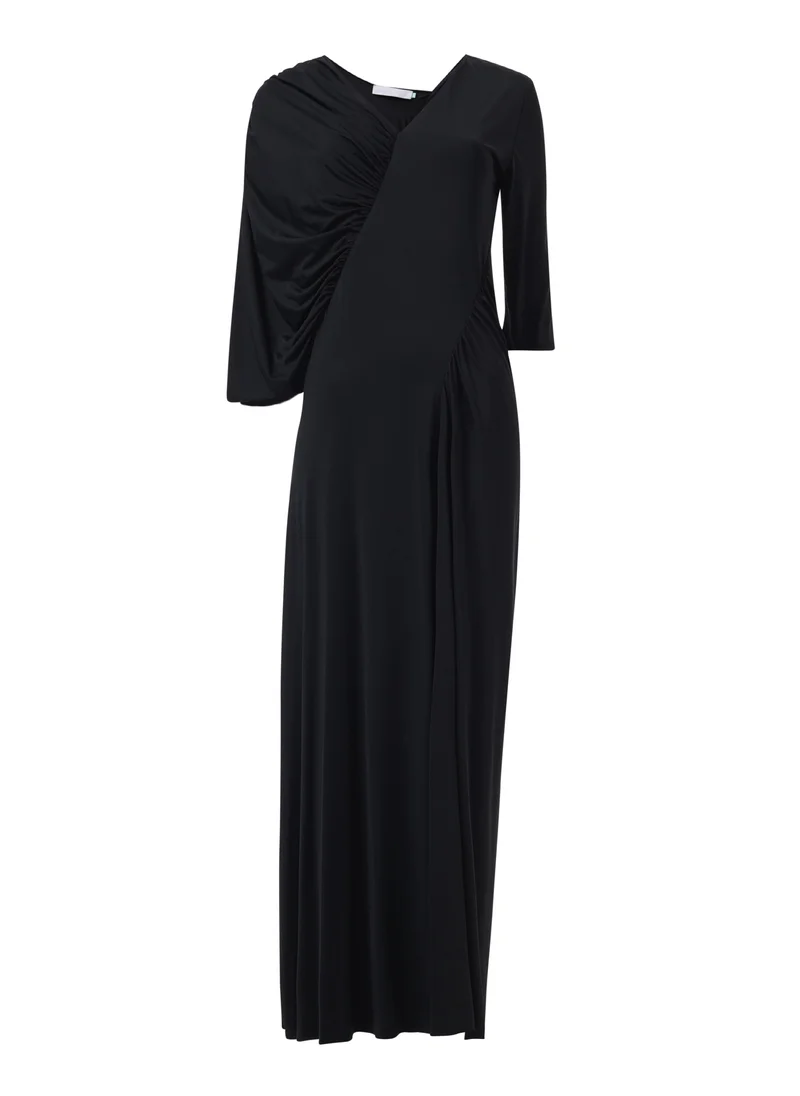 leem  Asymmetric Gathered Panel Dress for Women | Best Price UAE