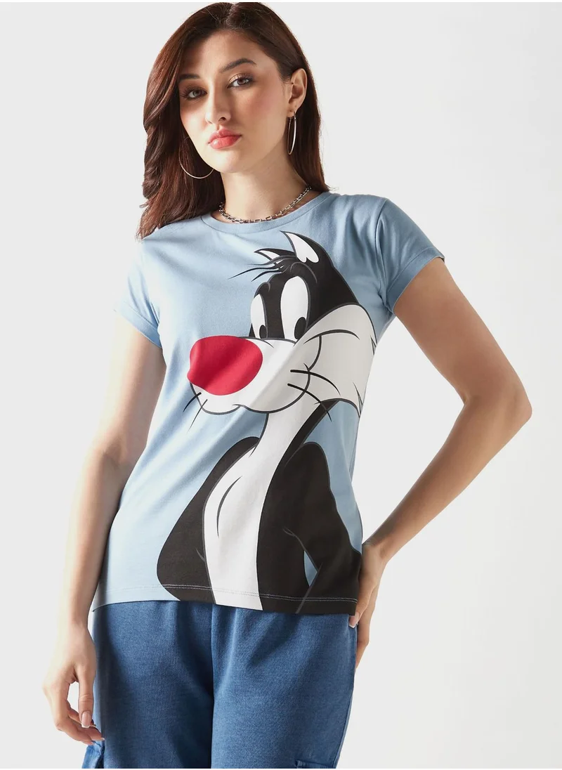 SP Characters Sylvester Print T-Shirt