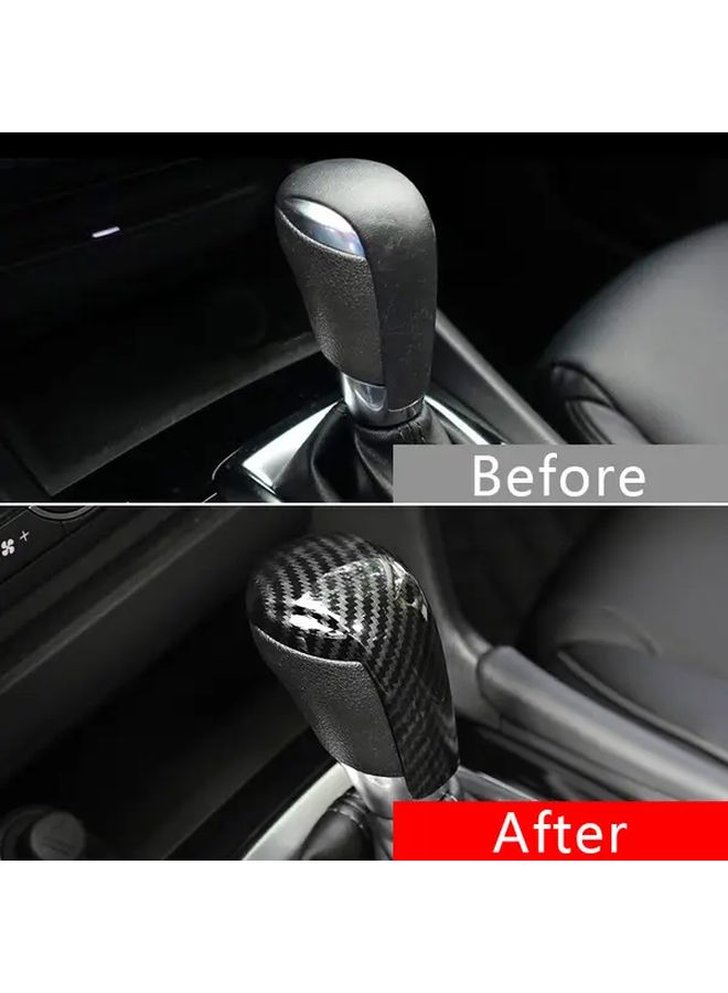 غطاء مقبض ناقل الحركة من ألياف الكربون مناسب لمازدا 2 3 6 CX3 CX5 2014 2022 - Image 3
