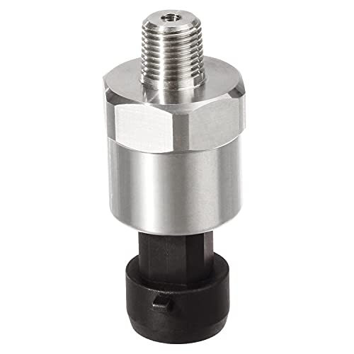 AUTEX 100psi Pressure Transducer Sensor, 0-100 Psi Pressure Sender 1/8" -27 NPT Oil Pressure Transmitter 316 Stainless Steel with Connector Harness Kit For Oil Fuel Air Water Pressure - Image 3