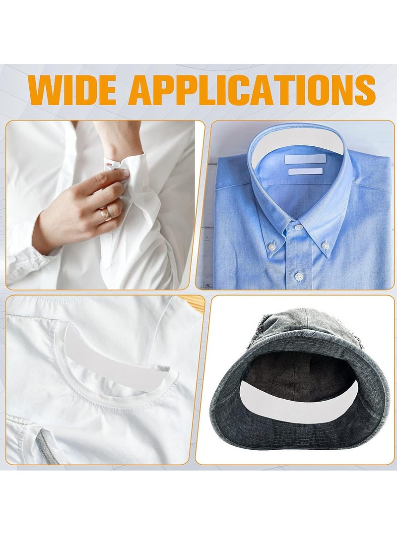 Generic Altheqa 2 Roll Disposable Collar Protector Sweat Pads Self-Adhesive Shirt Collar Protector Invisible Sweat Pads Hat Neck Liner Pads Hat Sweat Liner Against Sweat Stains For Women And Men  - Image 5