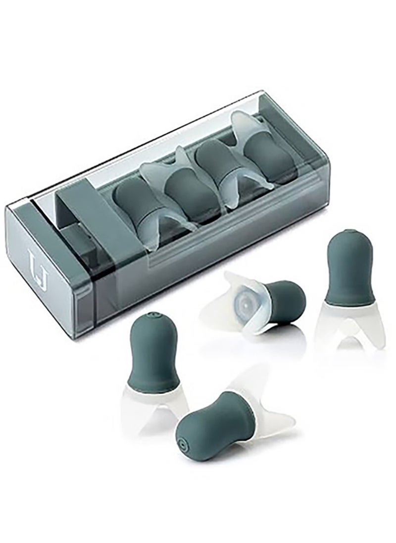 Generic - Sound-isolating and Noise-cancelling Earplugs with Storage Box Soft Silicone and Reusable Suitable for Sleeping Flying and Studying - Image 1