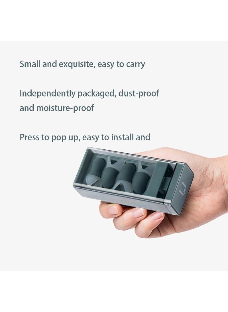 Generic - Sound-isolating and Noise-cancelling Earplugs with Storage Box Soft Silicone and Reusable Suitable for Sleeping Flying and Studying - Image 1