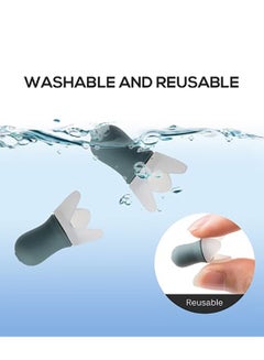Generic Sound-isolating and Noise-cancelling Earplugs with Storage Box Soft Silicone and Reusable Suitable for Sleeping Flying and Studying  - Image 3