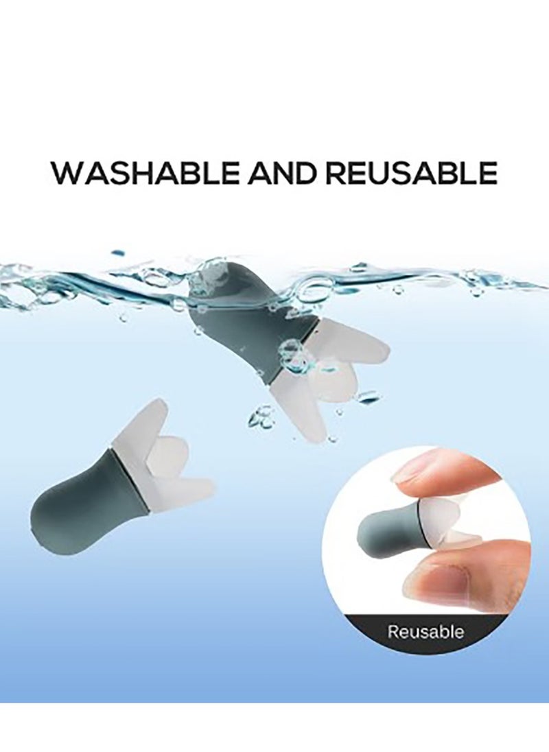 Generic - Sound-isolating and Noise-cancelling Earplugs with Storage Box Soft Silicone and Reusable Suitable for Sleeping Flying and Studying - Image 1