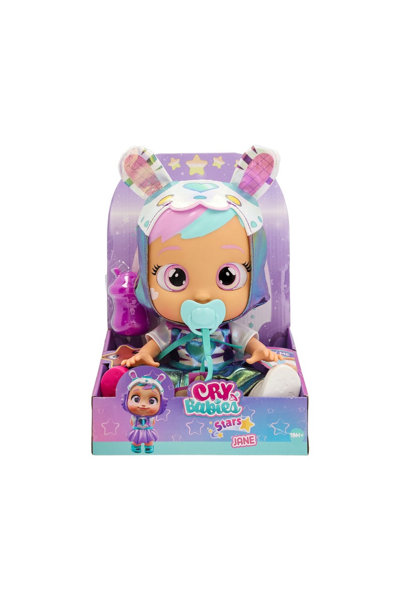 CRY BABIES نجوم جين تعمل بالبطارية | دمية تفاعلية | تصدر 10+ أصوات أطفال واقعية - Image 1