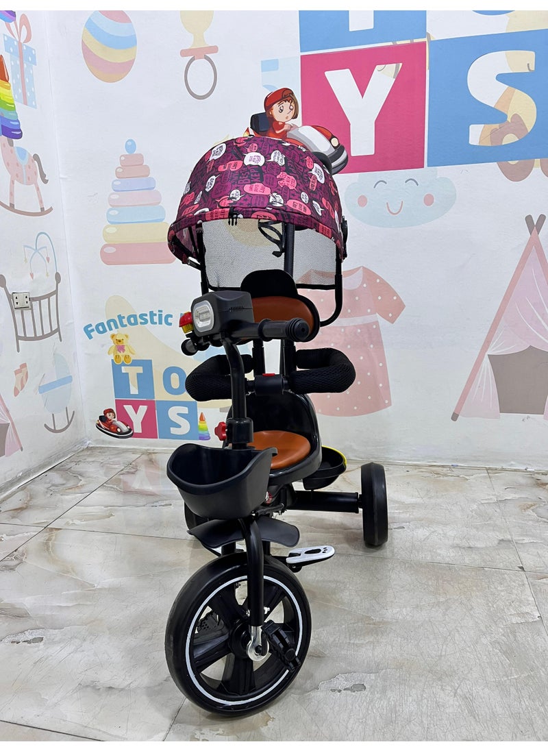 Generic 2-in-1 Baby Trike & Stroller: Fun and Safety for Your Little One  - Image 2
