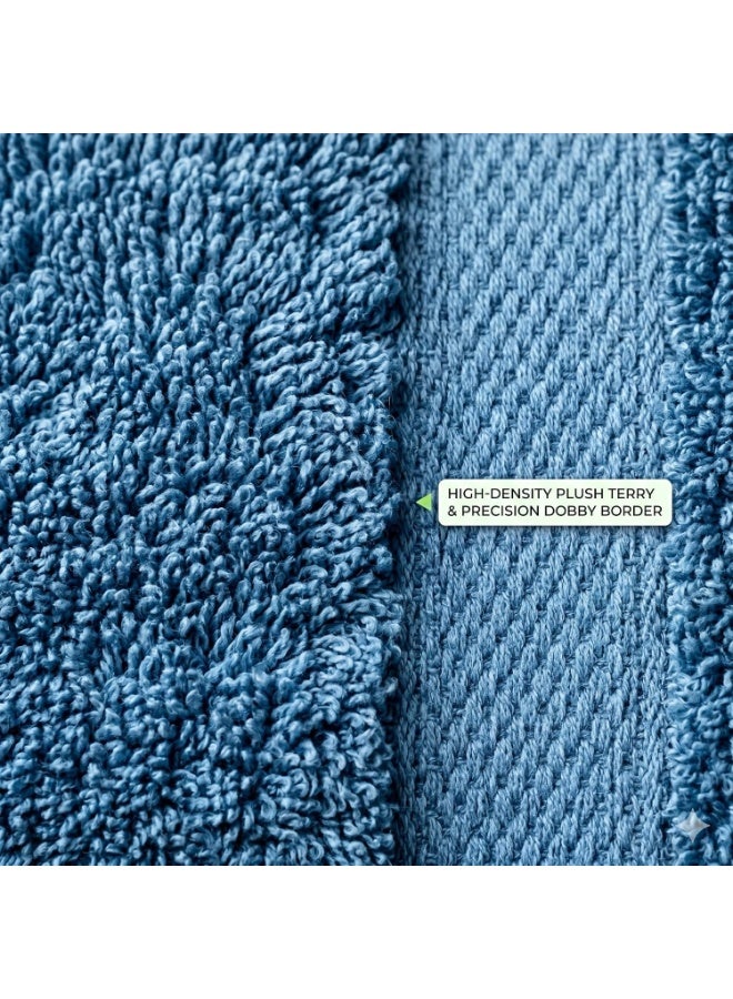 EBREEZZ Premium Terry Hand Towels Set – 4 Pieces, 425 GSM Soft Cotton Towels (33×33 cm) - Image 5
