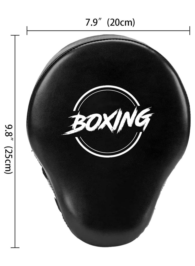 Boxing Curved Focus Punching Mitts- Leatherette Training Hand Pads(1 Pair) - Image 4