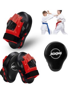 Generic Boxing Curved Focus Punching Mitts- Leatherette Training Hand Pads(1 Pair)  - Image 5