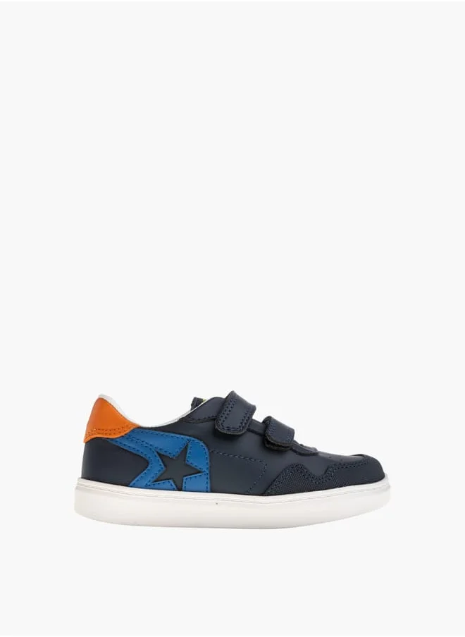 بابلوسكي Boys Textured Shoes With Hook & Loop Closure