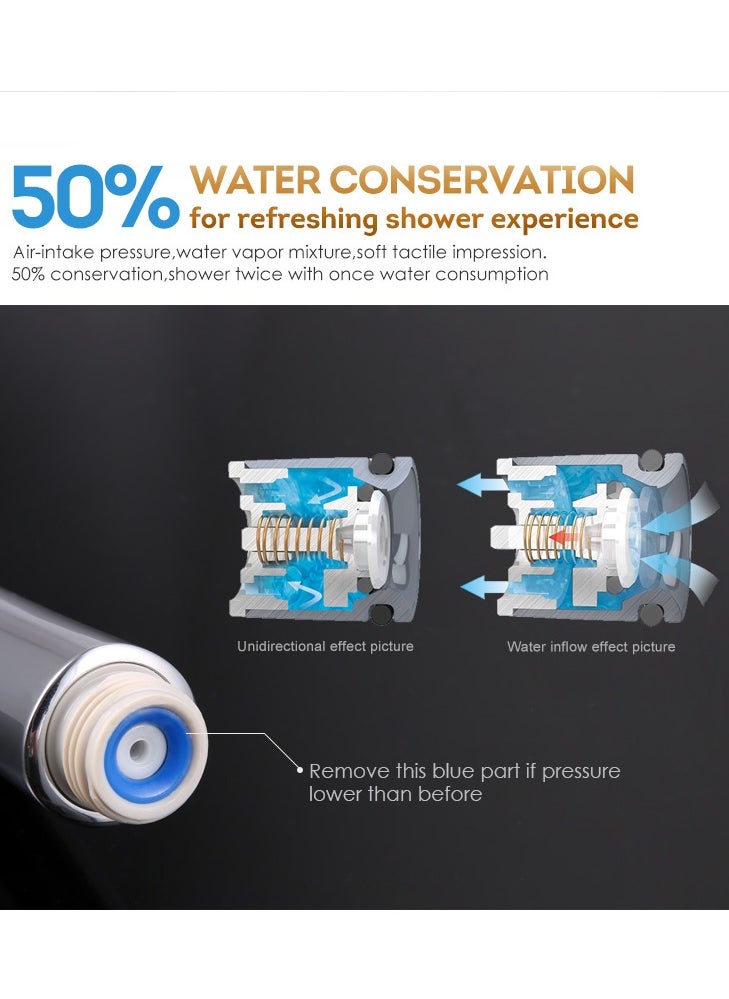 Jomoo - Filtered Shower Head with Shower Filter For Chlorine Removal and Hair Skincare Protection, High Pressure Water Saving Showers, Chrome Plated Showerhead - Image 1