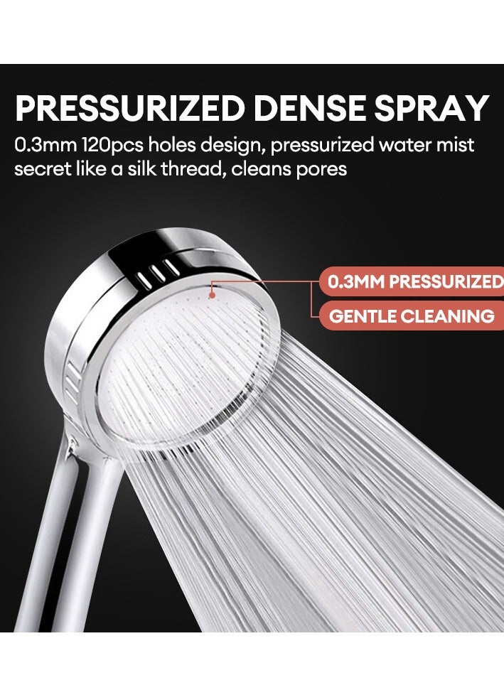 Jomoo - Filtered Shower Head with Shower Filter For Chlorine Removal and Hair Skincare Protection, High Pressure Water Saving Showers, Chrome Plated Showerhead - Image 1