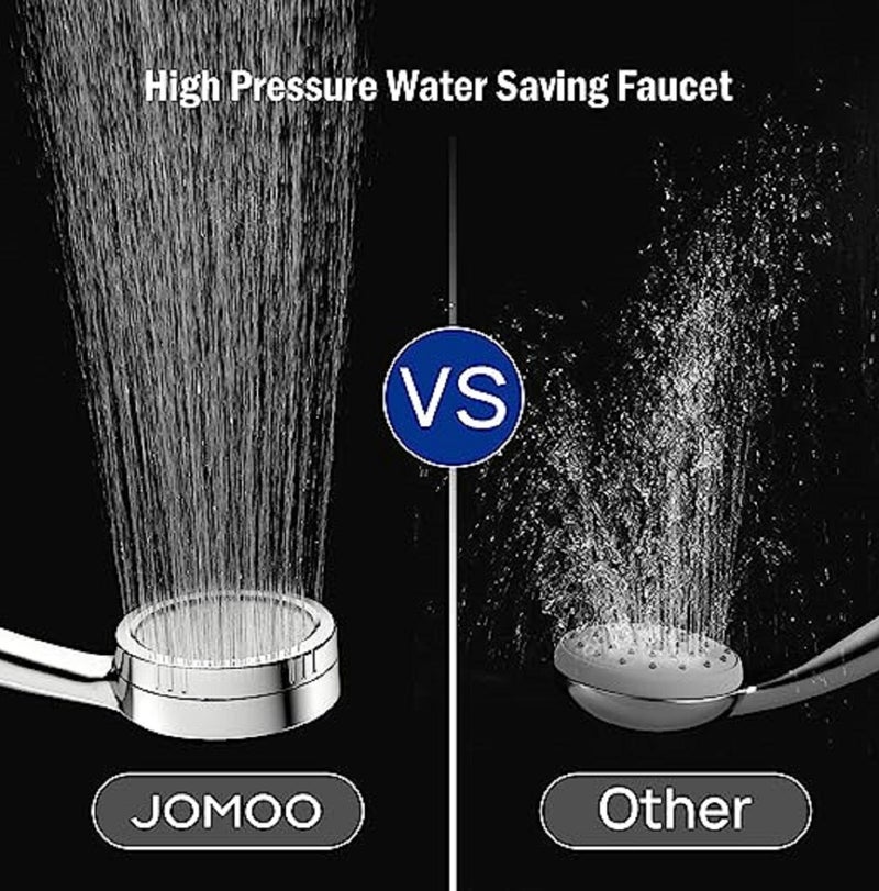 Jomoo Filtered Shower Head with Shower Filter For Chlorine Removal and Hair Skincare Protection, High Pressure Water Saving Showers, Chrome Plated Showerhead - Image 5
