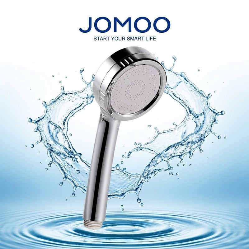Jomoo Filtered Shower Head with Shower Filter For Chlorine Removal and Hair Skincare Protection, High Pressure Water Saving Showers, Chrome Plated Showerhead - Image 1