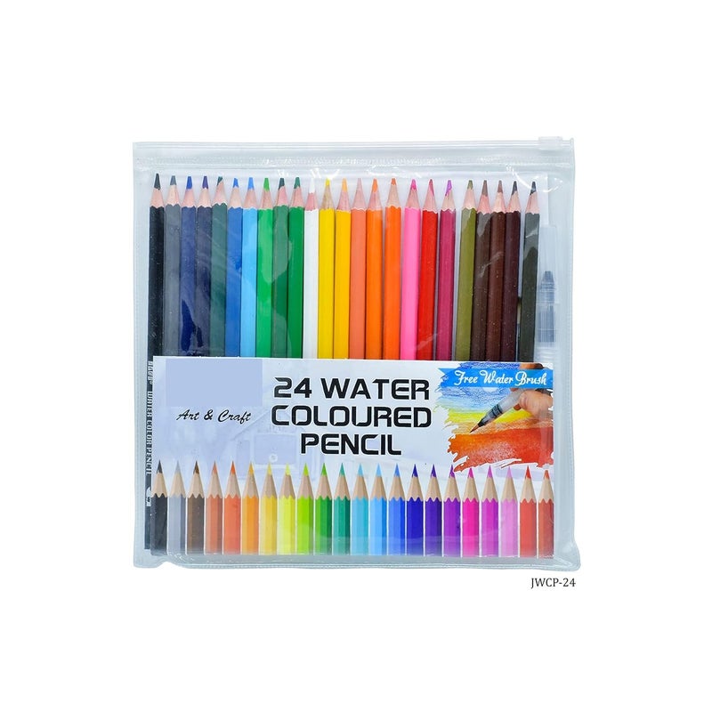 53ARTS 24 Shades Water Colour Pencil Set Pencil Set for Drawing Sketching Shading for Artists Professionals Students Pack of 1