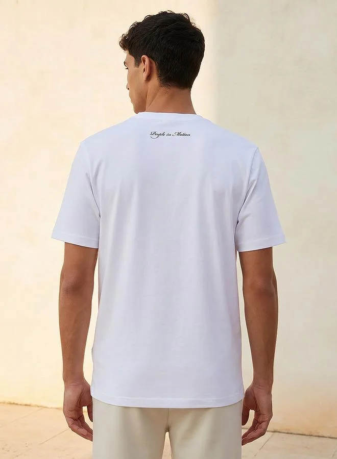 Kappa WHITE Kappa Logo Print T-shirt for Men | Best Price UAE