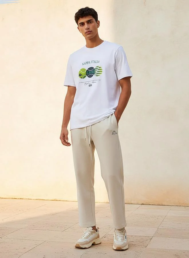 Kappa WHITE Kappa Logo Print T-shirt for Men | Best Price UAE