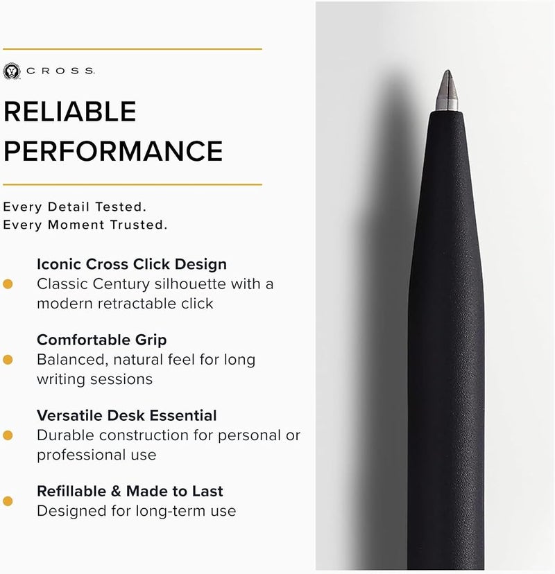 Cross Click Gel Ink Pen, Classic Black (AT0625-2) - Image 5