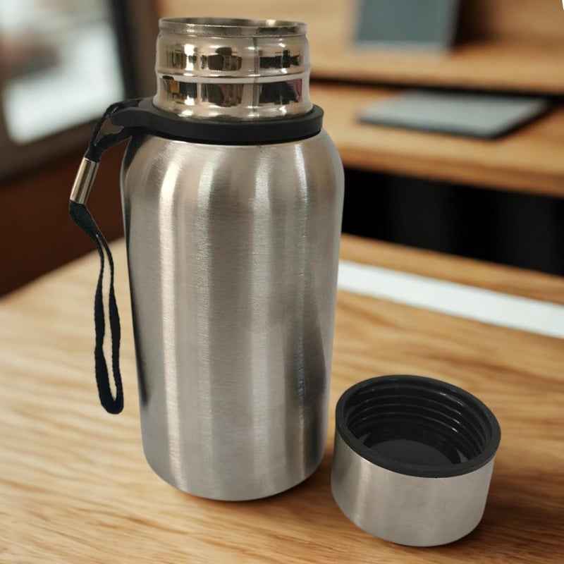 TUMMY Stainless Steel Water Bottle for Kid | Leak Proof Single Wall Metal Drinking Bottle Rust Resistant | Reusable Water Flask for Office School Gym Travel | BPA Free Secure Cap (500ml) - Image 3