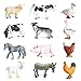 RUSON 12 Pcs Farm Animals Figures Toys Realistic Mini Farm Barn Animal Figurines Cake Topper Toy Set Christmas Birthday Easter Egg Gift Party Supplies for Kids Toddlers - Image 2
