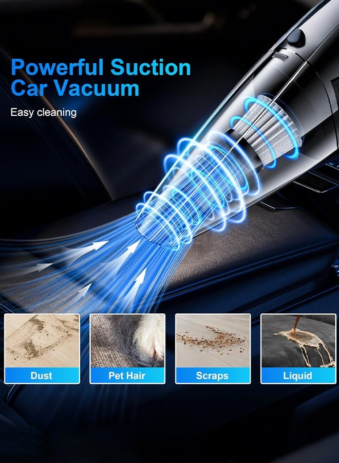 Generic Corded Car Vacuum Cleaner 12V, 3000Pa High Suction, Handheld Auto Vacuum with Washable HEPA Filter, 3M Cable & Multi Nozzles for Car Interior Cleaning  - Image 3