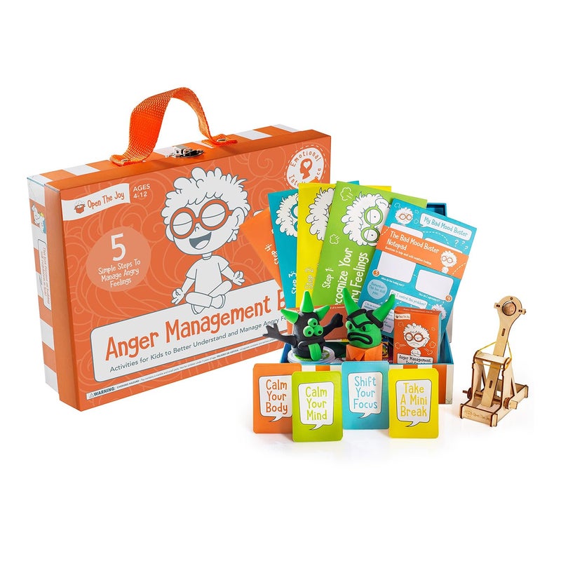 Open The Joy Anger Management Box  Emotional Regulation Kit for Kids with Calming Tools DIY Crafts and Stress Relief Activities Perfect for SocialEmotional Learning and Mindfulness Practice - Image 2